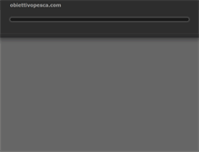 Tablet Screenshot of obiettivopesca.com